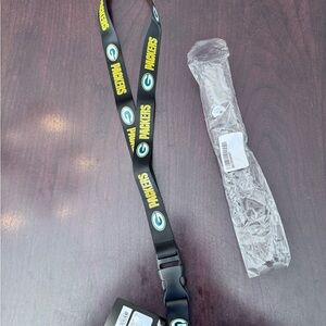 Green Bay Packers Black Lanyard